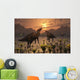 T-Rex Creeps up Pair Wall Decal