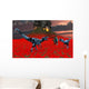 Sci-fi Scene Pair Allosaurus Wall Decal
