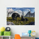 Pair Arctodus Bears Courting Wall Decal