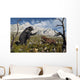 Confrontation between Arctodus Bear Wall Decal