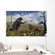 Confrontation between Arctodus Bear Wall Decal