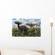 T Rex Confronts Ankylosaurus Wall Decal Design 1