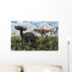 T Rex Confronts Ankylosaurus Wall Decal Design 1