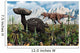 T Rex Confronts Ankylosaurus Wall Decal Design 1