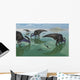 Parasaurolophus Dinosaurs Graze Organic Wall Decal
