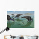 Parasaurolophus Dinosaurs Graze Organic Wall Decal