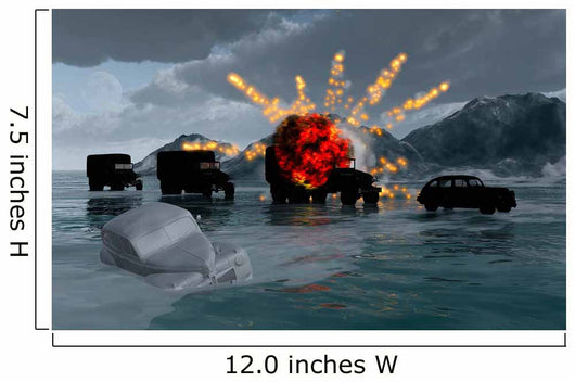 Convoy Military Vehicles with Wall Decal Design 1