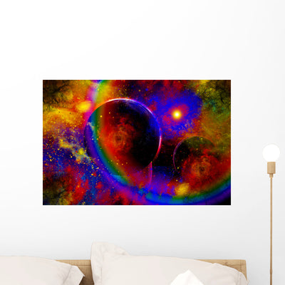 Death Distant Star and Wall Decal shown on a wall