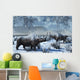 Pair Woolly Rhinoceros Severe Wall Decal