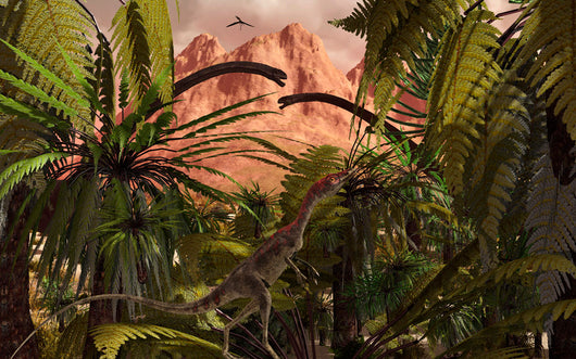 Compsognathus Treads Carefully through Wall Decal