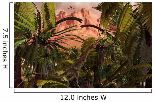 Compsognathus Treads Carefully through Wall Decal