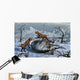 Sabre-toothed Tigers Battle over Wall Decal