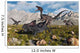 Pack Velociraptors Attack Lone Wall Decal