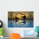 Pair Omeisaurus Dinosaurs Involved Wall Decal
