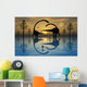 Pair Omeisaurus Dinosaurs Involved Wall Decal