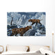 Pair Sabre-toothed Tigers Cold Wall Decal