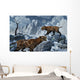 Pair Sabre-toothed Tigers Cold Wall Decal