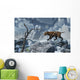 Lone Sabre-toothed Tiger Cold Wall Decal
