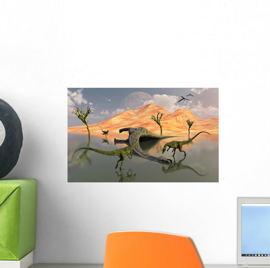 Pack Carnivorous Dilophosaurus Discover Wall Decal
