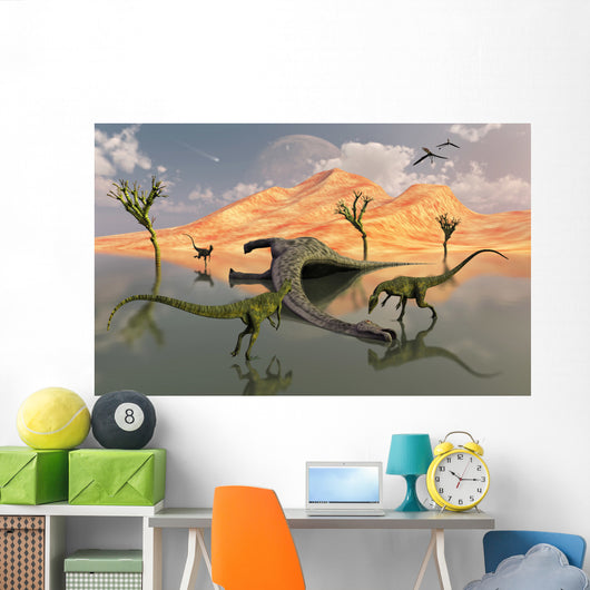 Pack Carnivorous Dilophosaurus Discover Wall Decal