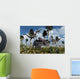 Pair Velociraptors Attack Lone Wall Decal