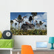 Pair Velociraptors Attack Lone Wall Decal