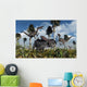 Pair Velociraptors Attack Lone Wall Decal