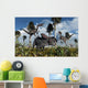 Pair Velociraptors Attack Lone Wall Decal