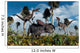 Pair Velociraptors Attack Lone Wall Decal