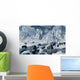 Herd Woolly Rhinoceros Severe Wall Decal