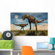 Pair Carnotaurus Dinosaurs Fighting Wall Decal