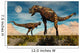 Pair Carnotaurus Dinosaurs Fighting Wall Decal