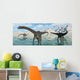 Group Diplodocus Dinosaurs Grazing Wall Decal