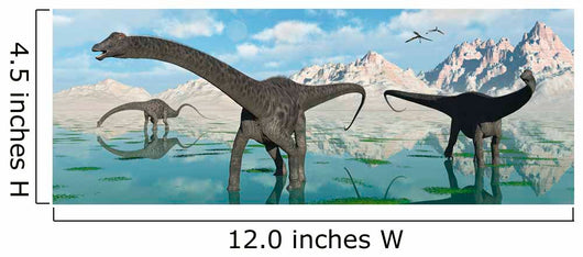 Group Diplodocus Dinosaurs Grazing Wall Decal