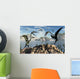 Flock Large Quetzalcoatlus Pterosaurs Wall Decal