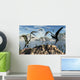 Flock Large Quetzalcoatlus Pterosaurs Wall Decal