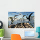 Flock Large Quetzalcoatlus Pterosaurs Wall Decal