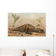 Pair Carnotaurus Dinosaurs Waiting Wall Decal