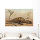 Pair Carnotaurus Dinosaurs Waiting Wall Decal