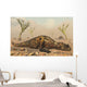 Pair Carnotaurus Dinosaurs Waiting Wall Decal