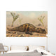 Pair Carnotaurus Dinosaurs Waiting Wall Decal