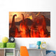 Herd Dinosaurs Struggle for Wall Decal