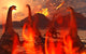 Herd Dinosaurs Struggle for Wall Decal