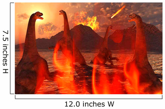 Herd Dinosaurs Struggle for Wall Decal