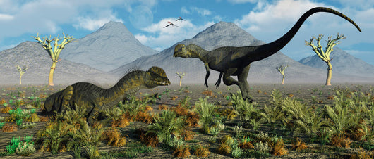 Pair Dilophosaurus Dinosaurs Prehistoric Wall Decal