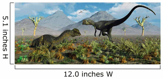 Pair Dilophosaurus Dinosaurs Prehistoric Wall Decal