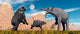 Arctodus Bear Chasing Young Wall Decal