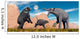 Arctodus Bear Chasing Young Wall Decal