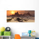 Carnivorous Dilophosaurus Making Meal Wall Decal