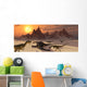 Carnivorous Dilophosaurus Making Meal Wall Decal